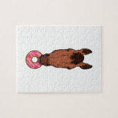 Paarden met Donut Legpuzzel (Horizontaal)