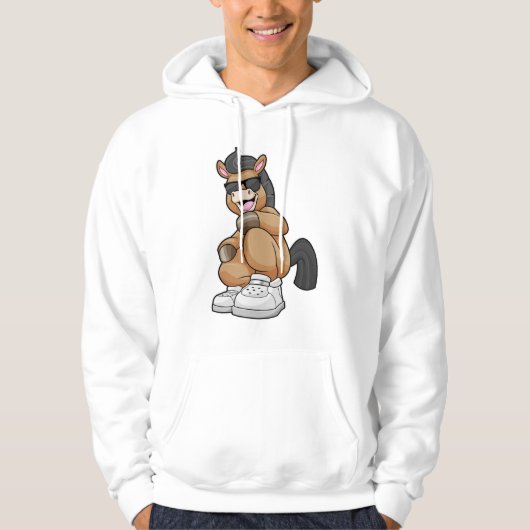 Paarden met grote schoenen hoodie (Voorkant)