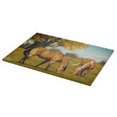 Paarden met klemkleuring snijplank (Hoek)