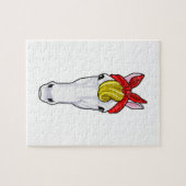 Paarden met lint legpuzzel (Horizontaal)