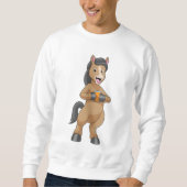 Paarden met Mok van Oranje sap Trui (Voorkant)
