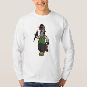 Paarden met Pet en riet T-shirt