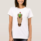Paarden met pet van een partij t-shirt (Voorkant)