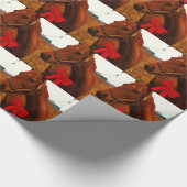 Paarden met rode poot cadeaupapier (Hoek)