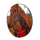 Paarden met rode poot dartbord (Voorkant Rechts)