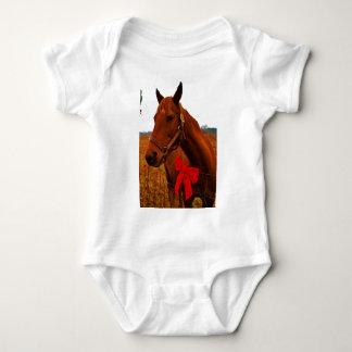 Paarden met rode poot romper