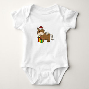 Paarden met Santa hat & Gifts Romper