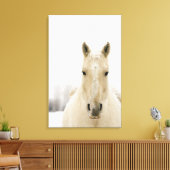 Paarden met sneeuw op kop canvas afdruk (Insitu (Woonkamer))