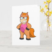 Paarden met zonnebril kaart (Gele Bloem)