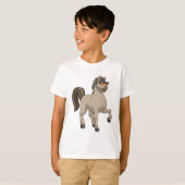 Paarden met zonnebril t-shirt (Voorkant volledig)