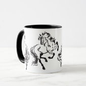 paarden mok (Voorkant links)