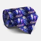 Paarden & Nacht Stropdas (Opgerold)