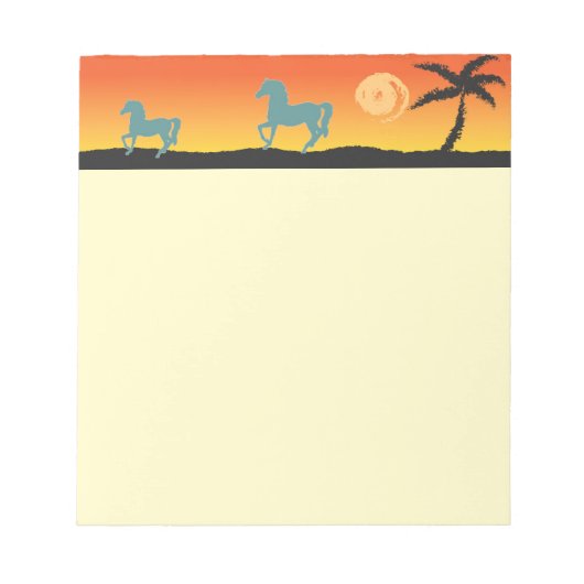 Paarden NotePad Notitieblok (Voorkant)