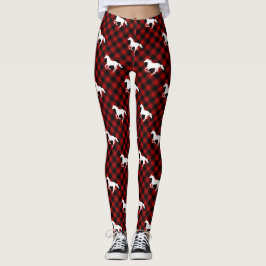 Paarden op buffelstaarten leggings