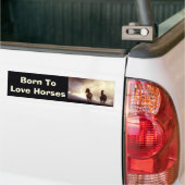 Paarden op de Bumpersticker op de heuvel (Op Truck)