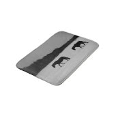 Paarden op sneeuw bmcna badmat (Gekanteld)