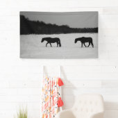 Paarden op sneeuw bnrcnm spandoek (Insitu)