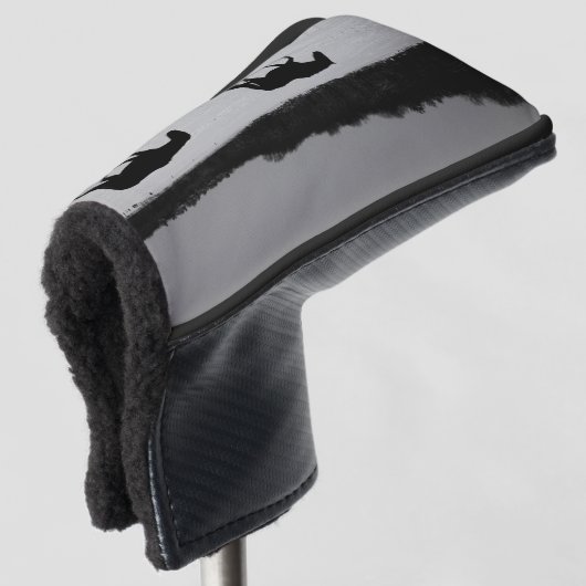 Paarden op sneeuw PCN Golf Head-Hoesje Golfheadcover (3/4 voorkant)
