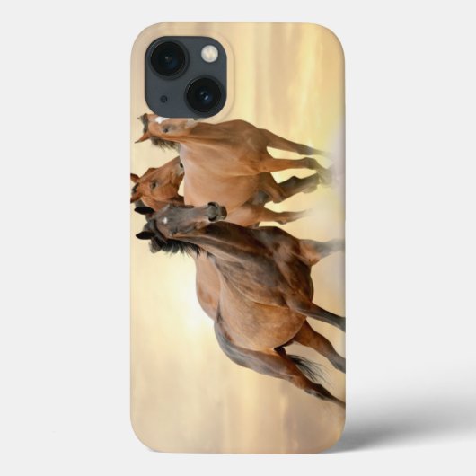 Paarden op zonsondergang Case-Mate iPhone case (Achterkant)