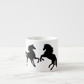 Paarden paarse Espresso Cup Kop (Voorkant)
