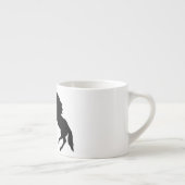 Paarden paarse Espresso Cup Kop (Rechts)