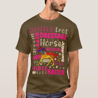 Paarden Pony Horseback Ride Canter Trot Dressage S T-shirt