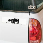 Paarden Pop Art Bumpersticker (Op Truck)