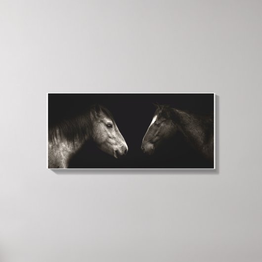 Paarden portret canvas afdruk (Voorkant)