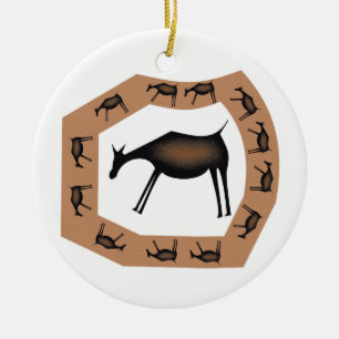 Paarden Primitieve grotkunst Keramisch Ornament