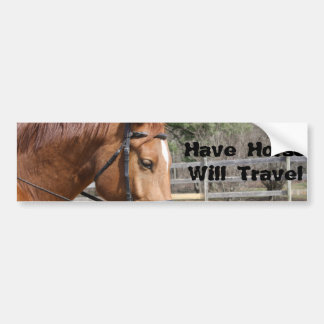 Paarden reizen bumpersticker