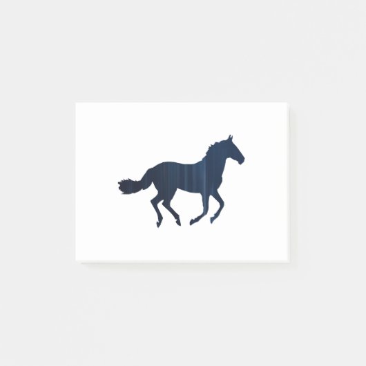 Paarden - Rend - donkerblauw Post-it® Notes (Voorkant)