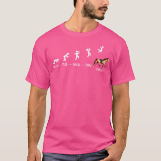 Paarden ruiter geschenken voor vrouwen ruitersport t-shirt