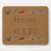 Paarden RULE!!! Muismat (Voorkant)
