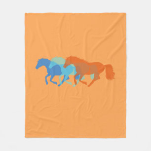 Paarden Running Fleece Deken