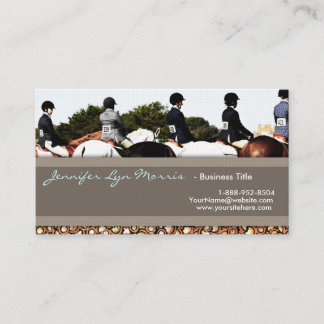Paarden Show lijn op Equestrian Profile Card Visitekaartje