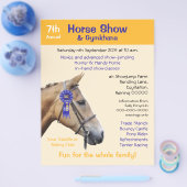 Paarden show of gymkhana flyer (Enkel)