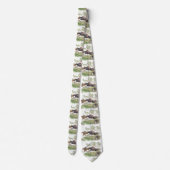 Paarden Steeplechase Jumping Print stropdas (Achterkant)