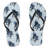 Paarden, Teenslippers Blauw Paard (Voetbed)