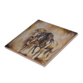 Paarden Tegeltje (Zijkant)