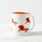 Paarden Two-Tone Mok (Voorkant rechts)