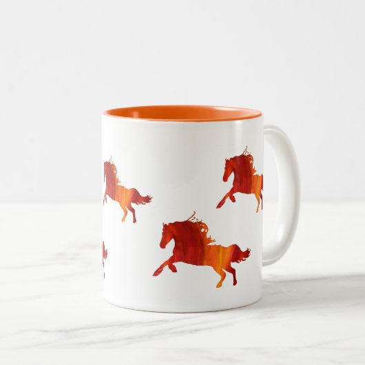 Paarden Two-Tone Mok (Voorkant rechts)