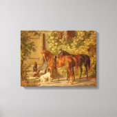 Paarden van Albrecht Adam Canvas Afdruk (Voorkant)