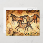 Paarden van de grot ** briefkaart (Voorkant / Achterkant)