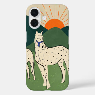 Paarden van de Highland iPhone 16 Hoesje