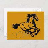 Paarden van galoping Wild en Free Briefkaart (Voorkant / Achterkant)