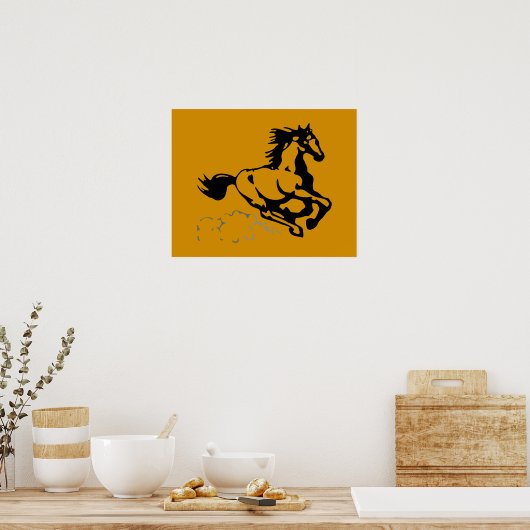 Paarden van galoping Wild en Free Poster (Keuken)
