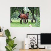 Paarden van natuurlijk - 0037 poster (Thuiskantoor)