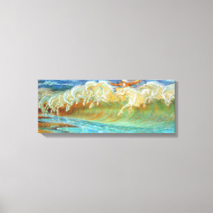 Paarden van Neptunus Canvas Afdruk