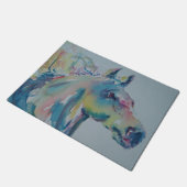 Paarden van vele kleuren deurmat (Schuin)