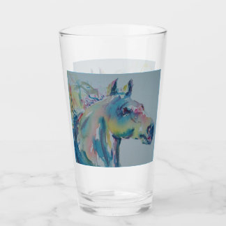 Paarden van vele kleuren glas